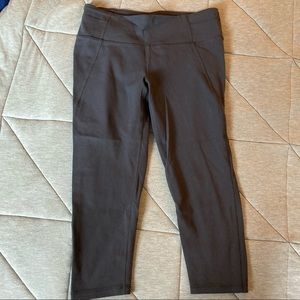 Grey Prana knee length leggings
